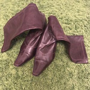 Tall Brown Leather Boots Size 6